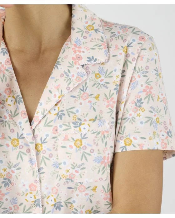 Jersey Button Through Nightdress